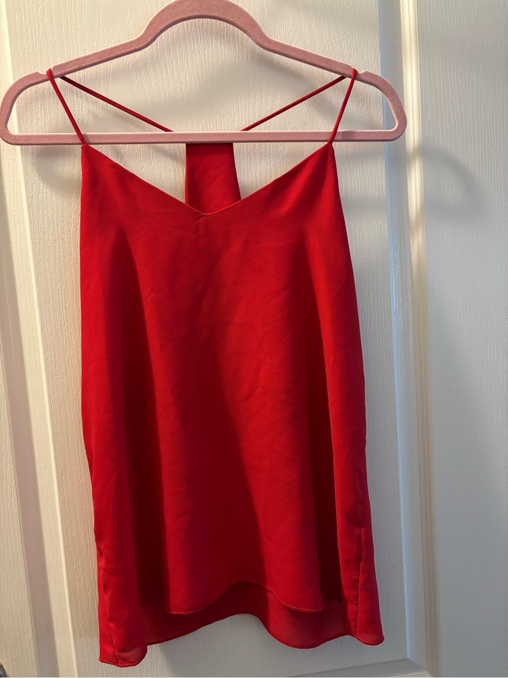 vestique Red V-Neck Strappy Cami